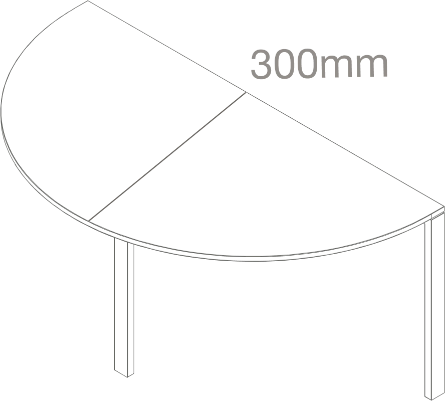 Mesa meia-lua
